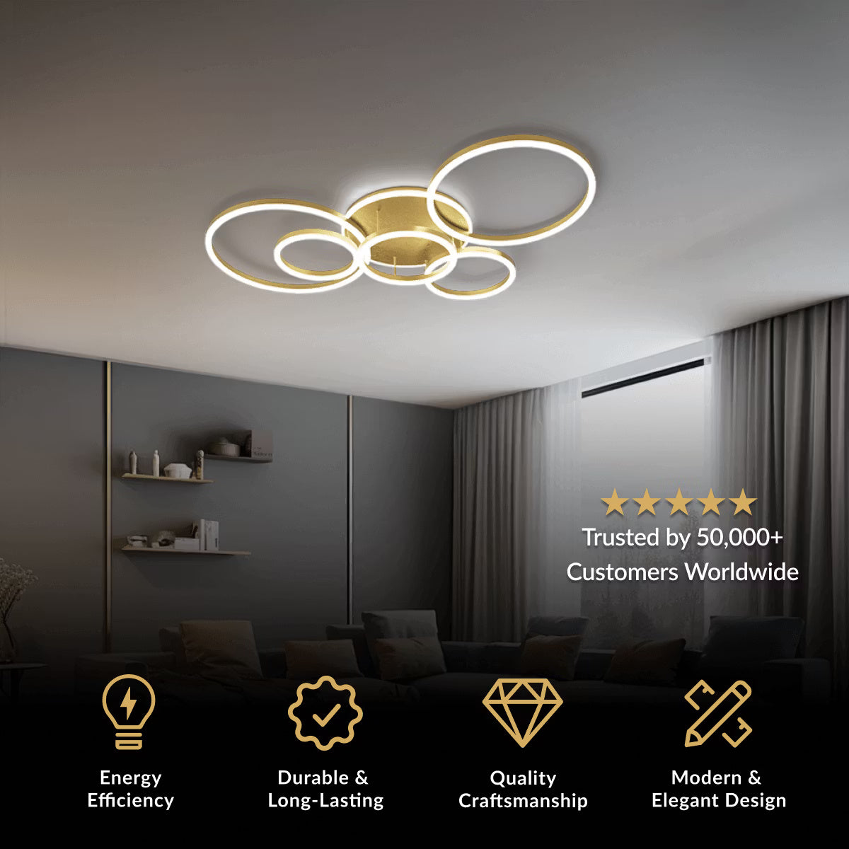 Chloe Elegant Ceiling Light