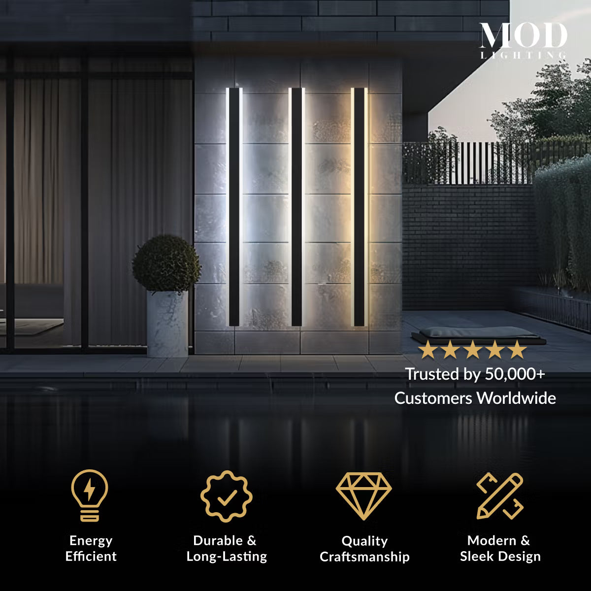 Haylen Waterproof LED Wall Light