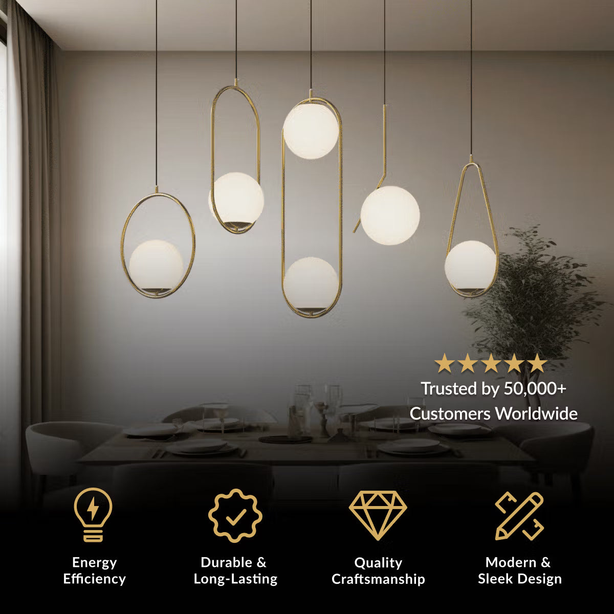 Jewels & Pearls Nordic Pendant Light