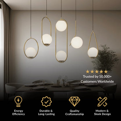 Jewels & Pearls Nordic Pendant Light
